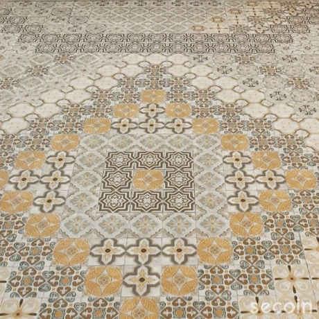 GẠCH BÔNG MEN GỐM MIX GPM 10002